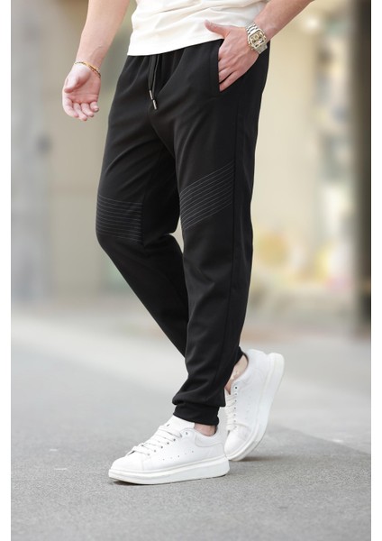 Siyah Manşetli Erkek Eşofman Altı E6570 fırsatları