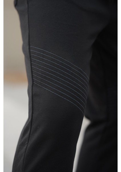 Siyah Manşetli Erkek Eşofman Altı E6570 indirimleri