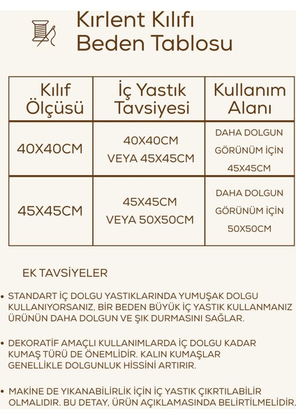 Tüylü ve Desenli Kırlent Kılıfı - 45X45 cm Şık ve Konforlu Dekoratif Yastık modelleri