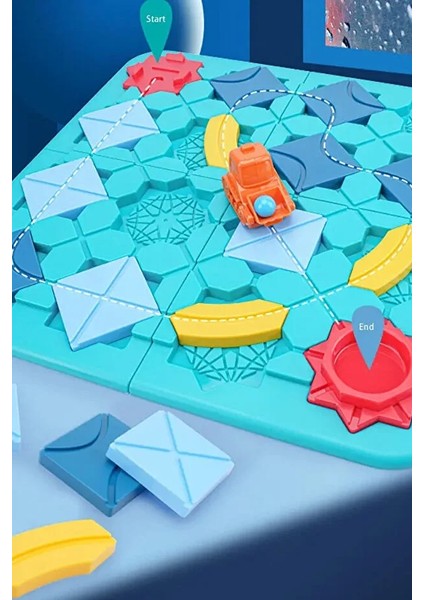 Kodlama Labirent Zeka Oyunu Eğitici Kutu Oyunu indirimleri