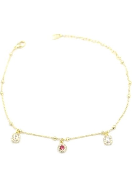 Taşlı Halhal - Altın