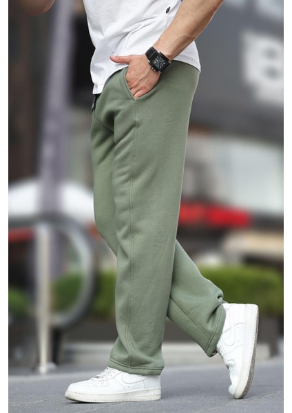 Haki Geniş Kesim Düz Paça Eşofman Altı 6550 modelleri