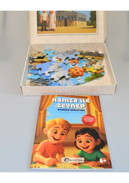 Mescid-I Aksa 54 Parça Çocuk Puzzle – Hikâye Kitabı ve Boyama Kitabı Hediyeli, Özel Kutulu fiyatları