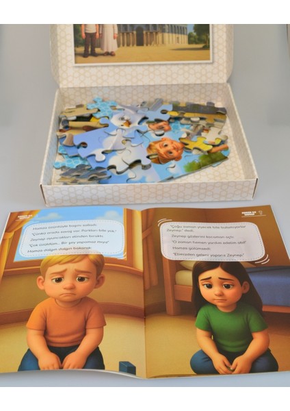 Mescid-I Aksa 54 Parça Çocuk Puzzle – Hikâye Kitabı ve Boyama Kitabı Hediyeli, Özel Kutulu indirimleri