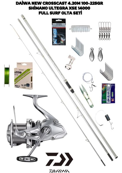 Crosscast 420CM 100-225GR Shimano Ultegra Xse 14000 Full Surf Olta Seti