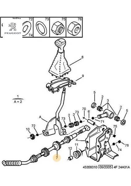 Vites Teli Çubuğu Boxer ME5T Xud9 94-02 Peugeot Peugeot, Cıtroen 2444.S7