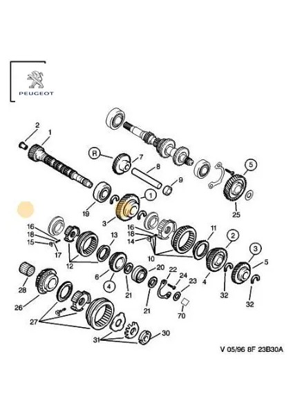 Senkromec Yatagi Peugeot 2326.12