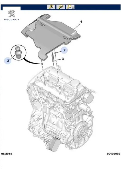 Motor Üst Bakalit Tutucu Peugeot 0137.E2