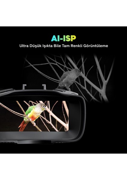 SEEMOR-200 4K Tam Renkli Video Kayıt Özellikli Gece Görüş Dürbünü, 3'' Ekran, Aı-Isp Teknolojisi ile 3280 Ft Görüntüleme ARALIĞI,16X Dijital Zoom, app kontrollü fiyatları