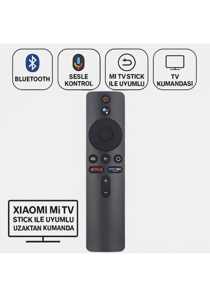 Xiaomi Mi Tv Stick Ile Uyumlu Uzaktan Kumanda, Android Tv Box Için Uzaktan Bluetooth Kumanda