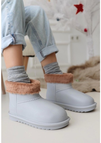 Mordi Gri Oval Burunlu Su Geçirmez Içi Kürklü Bot modelleri