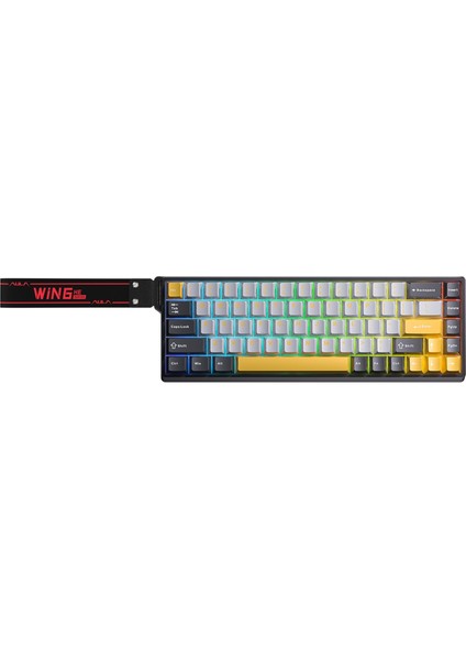WIN68 He Max Manyetik Klavye Rapid Trigger Wing Chun Switch 8000Hz Rgb Tkl Hot Swap Oyuncu Klavyesi Sarı fırsatları
