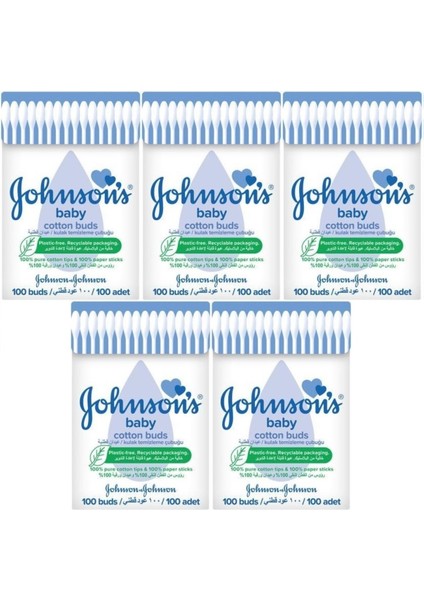 Baby Kulak Temizleme Çubuğu 100 Adet (5 Li Set)