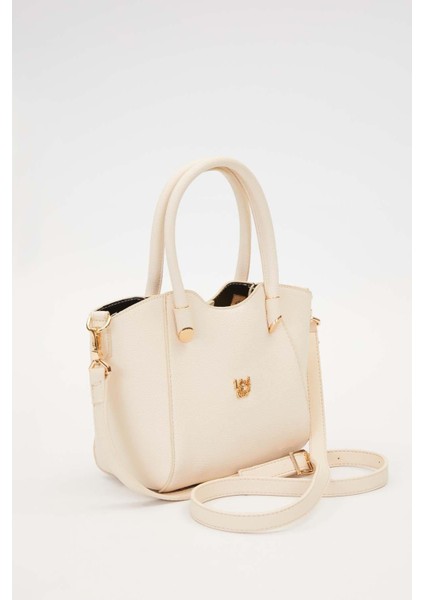 Krem Metal Aksesuarlı El Çanta fiyatları