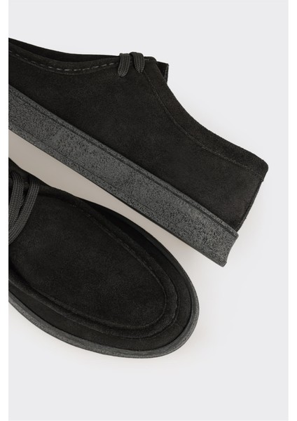 Siyah Deri Erkek Spor Ayakkabı indirimleri