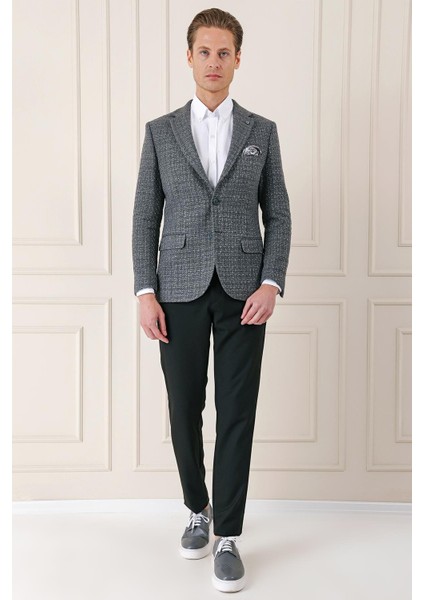 C 660 Slim Fit Füme Spor Ceket