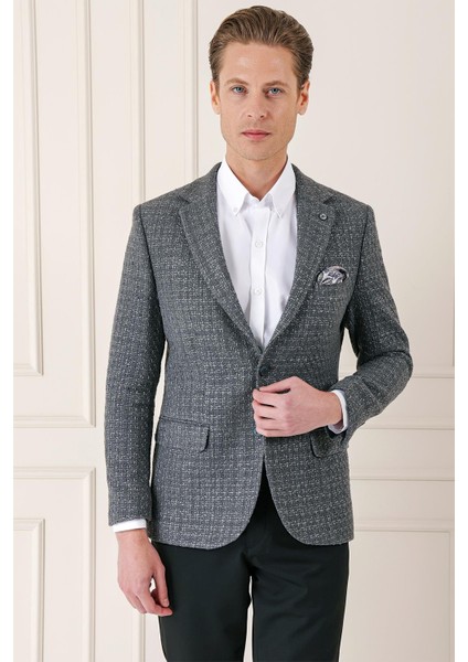 C 660 Slim Fit Füme Spor Ceket modelleri