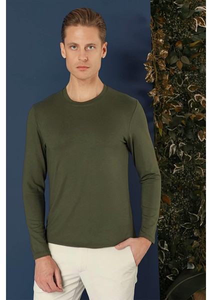 Ts 870 Slim Fit Haki Spor T-Shirt fiyatları