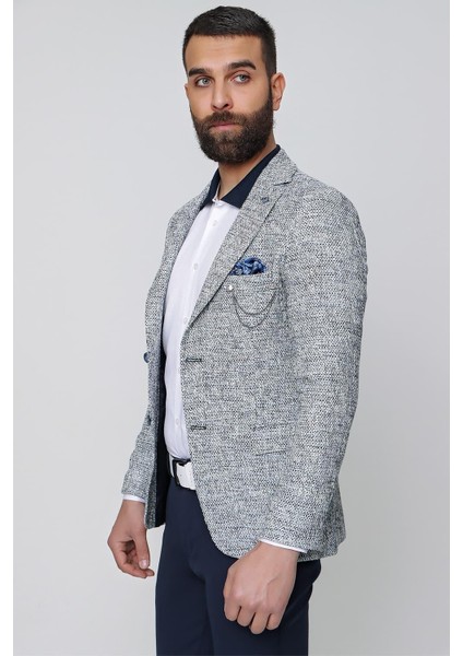 C 610 Slim Fit Lacivert Spor Ceket modelleri