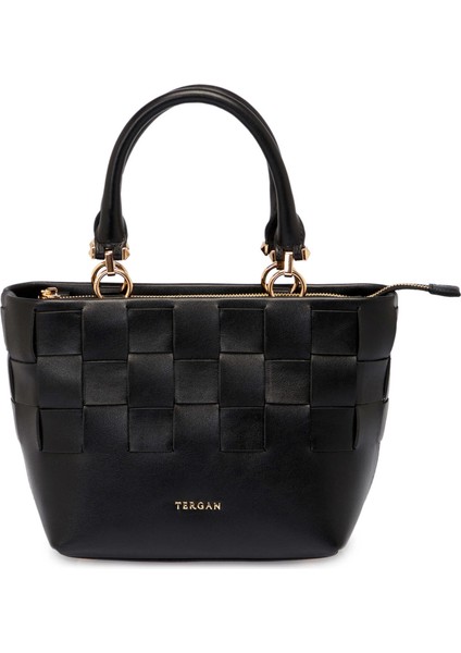 Siyah Hakiki Deri Kadın El Çantası - S25Y1BC80408-A55