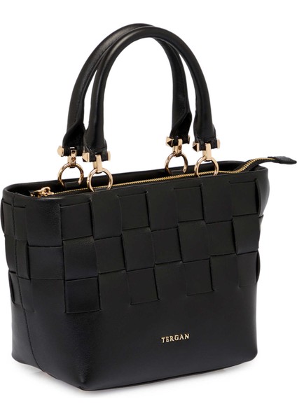 Siyah Hakiki Deri Kadın El Çantası - S25Y1BC80408-A55 fiyatları