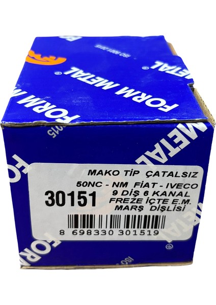 Fiat 35-50 Nc Marş Dişlisi 9 Diş Içten Freze Mako Tip (30151) modelleri