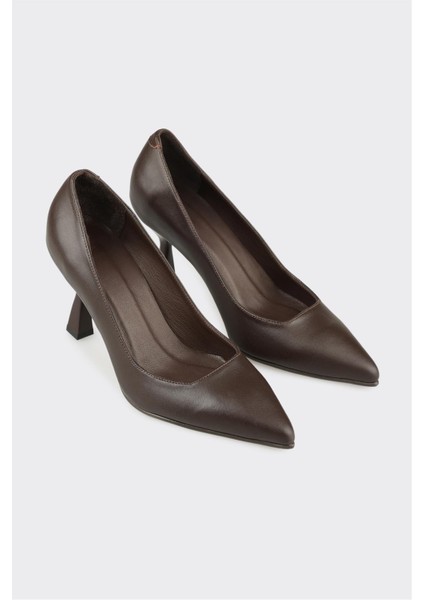 Kahve Deri Kadın Stiletto fiyatları
