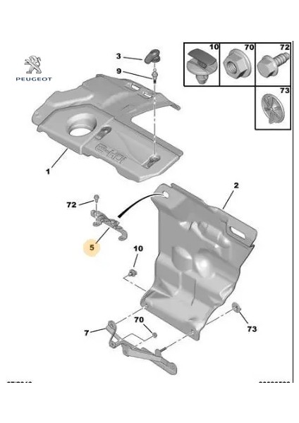 Motor Bakalit Bağlan Ayak Peugeot 0137.F2