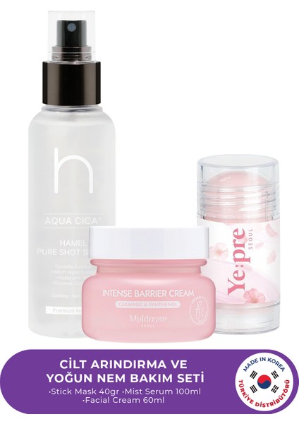 Cilt Arındırma ve Yoğun Nem Bakım Seti