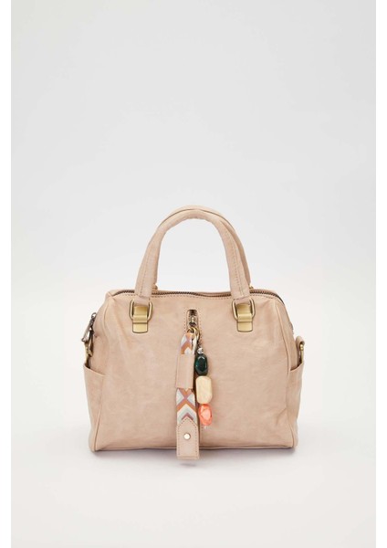 Vizon Taş Kuşak Aksesuarlı El Çantası