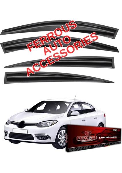 Renault Fluence Ferrous Cam Rüzgarlığı 4lü 2009 ve Üstü
