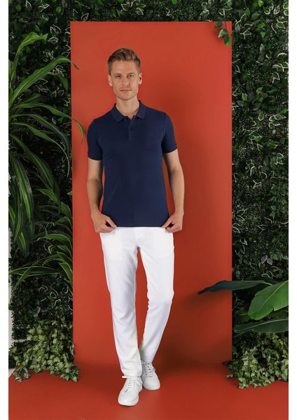 Ts 845 Lacivert Spor T-Shirt