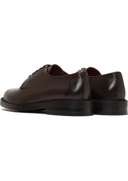 Erkek Kahverengi Bağcıklı Deri Casual Ayakkabı 25WFD724418 indirimleri
