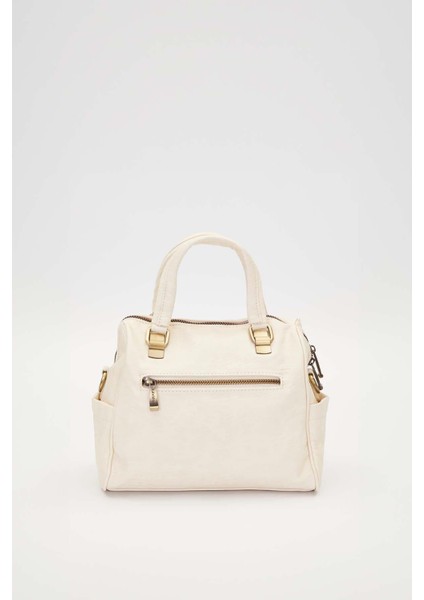 Beyaz Taş Kuşak Aksesuarlı El Çantası fırsatları