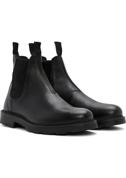 Erkek Siyah Deri Chelsea Bot 25WFD680118 fırsatları