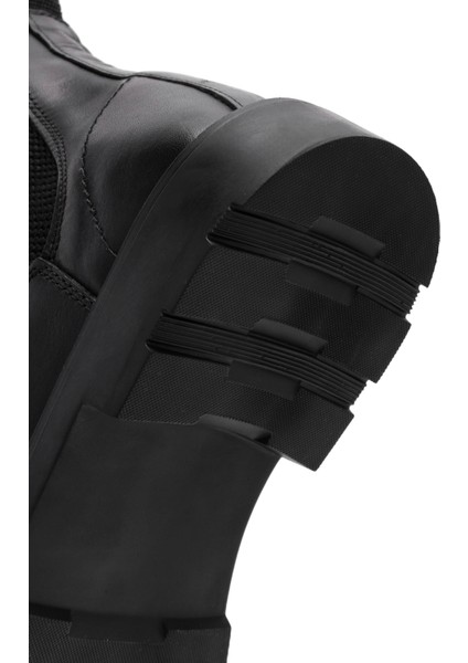 Erkek Siyah Deri Chelsea Bot 25WFD680118