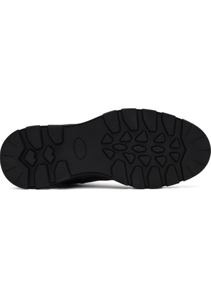 Erkek Siyah Bağcıklı Fermuarlı Deri Casual Bot 25WFD681114 indirimleri