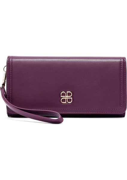 Kadın Mor Askı Detaylı Cüzdan 000A2D561318