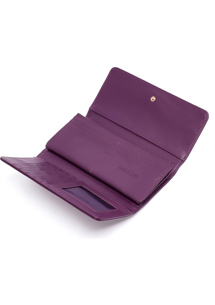 Kadın Mor Askı Detaylı Cüzdan 000A2D561318