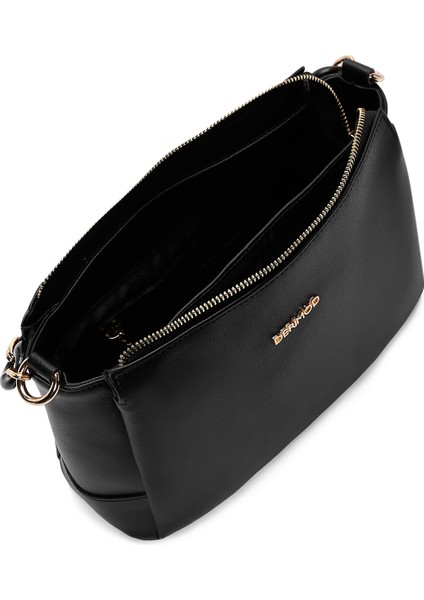 Kadın Siyah Zincir Askılı Omuz Çantası 25ABD200518