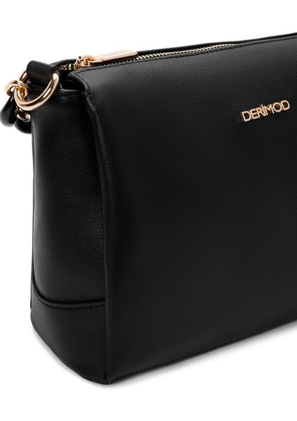 Kadın Siyah Zincir Askılı Omuz Çantası 25ABD200518