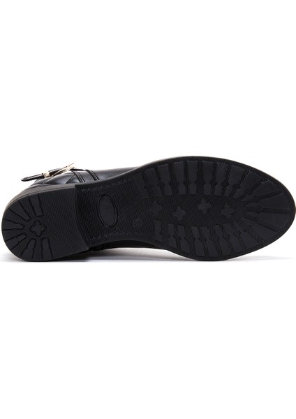 Kadın Siyah Fermuarlı Tokalı Bot 25WFE250218 indirimleri