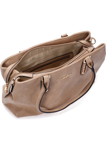 Kadın Bej Uzun Askılı Omuz Çantası 25WBD283718