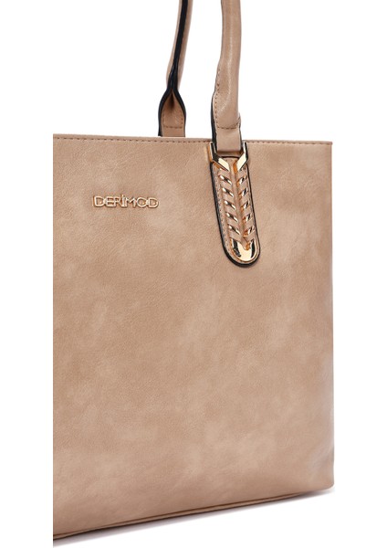 Kadın Bej Uzun Askılı Omuz Çantası 25WBD283718