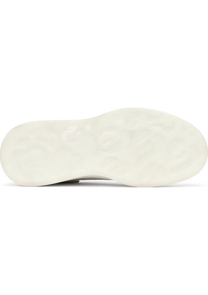 Erkek Beyaz Bağcıklı Kalın Tabanlı Deri Sneaker 25WFD632318 fırsatları