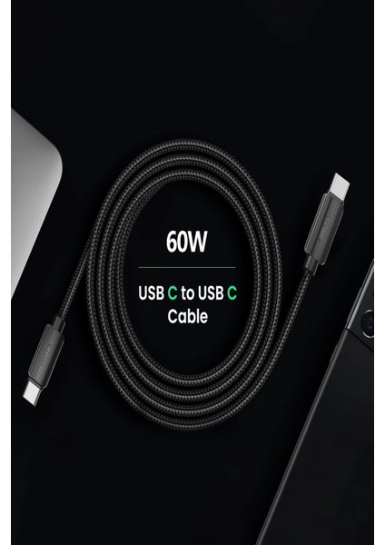 EC-188CL 1m 30W Hasırlı Type-C To Lightning Pd Hızlı Şarj Kablosu - Siyah fırsatları