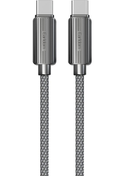 EC-188CL 1m 30W Hasırlı Type-C To Lightning Pd Hızlı Şarj Kablosu - Siyah