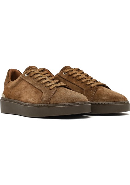 Erkek Taba Bağcıklı Deri Sneaker 25WFD707010 modelleri