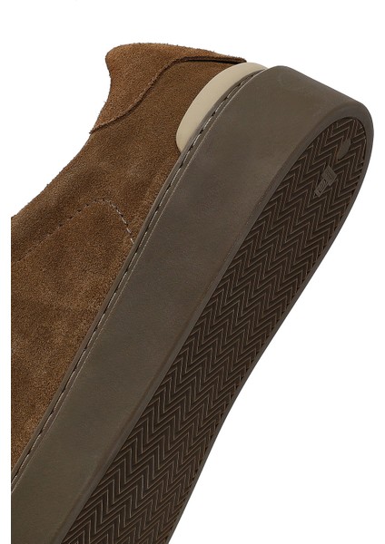 Erkek Taba Bağcıklı Deri Sneaker 25WFD707010