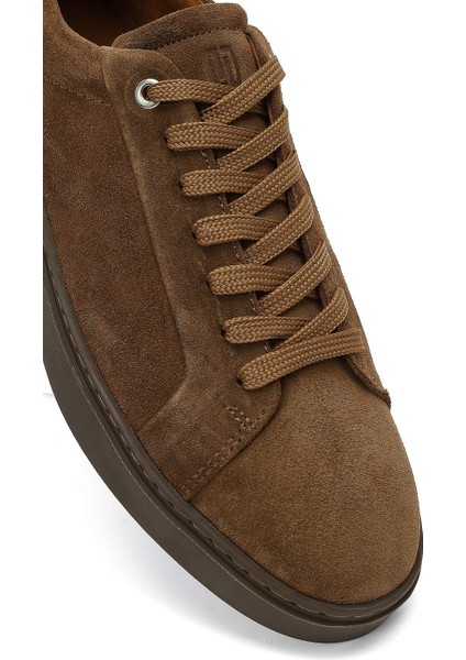 Erkek Taba Bağcıklı Deri Sneaker 25WFD707010